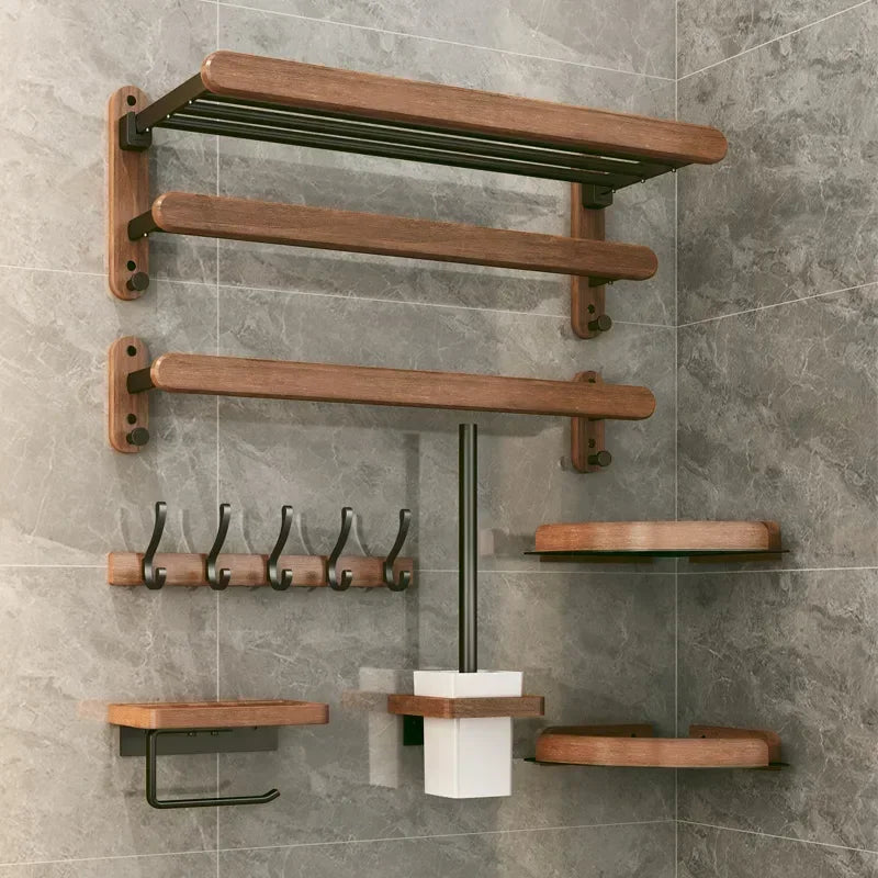 ensemble de quincaillerie en bois pour salle de bain