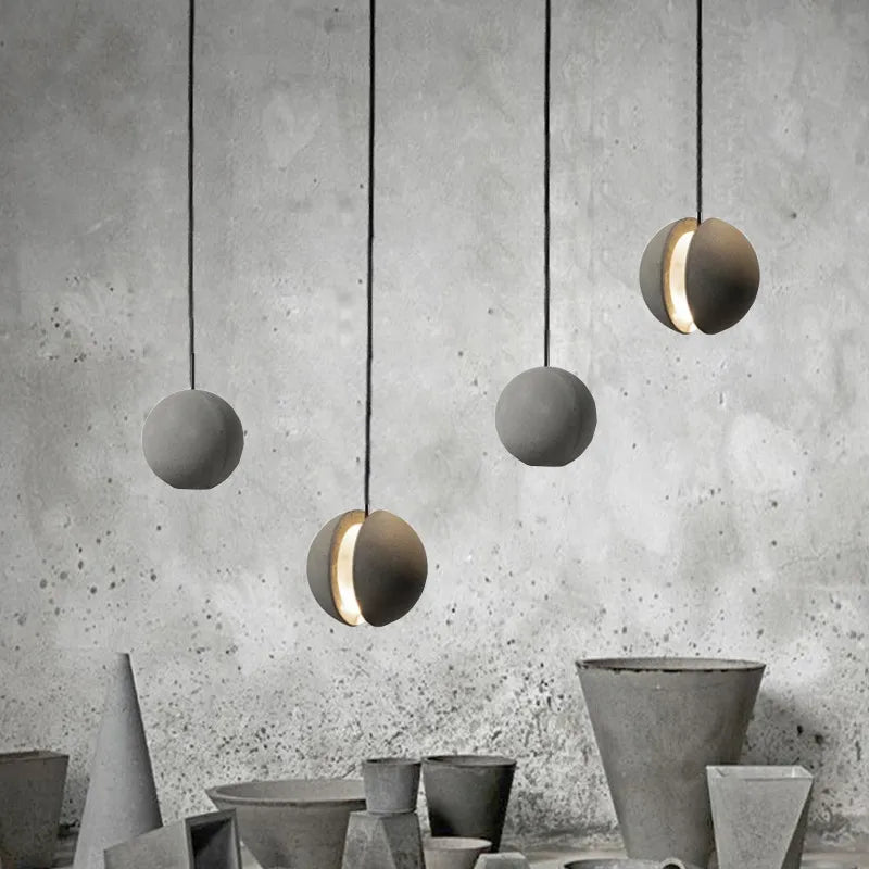 Wabi Sabi – lampe suspendue au Design nordique lune/planète