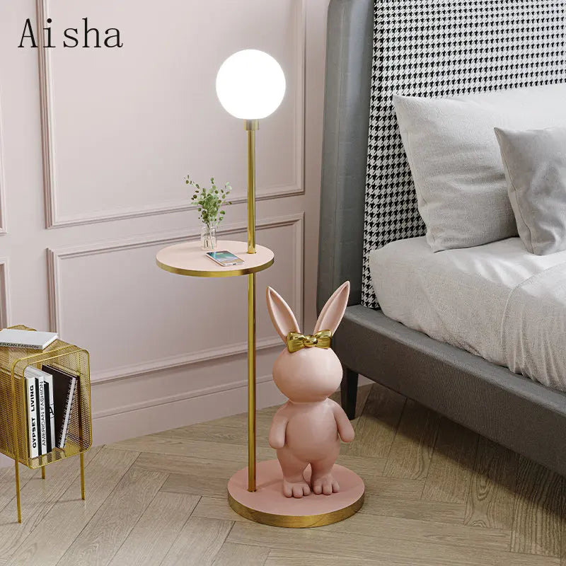 lampadaire nordique design lapin pour chambre enfant