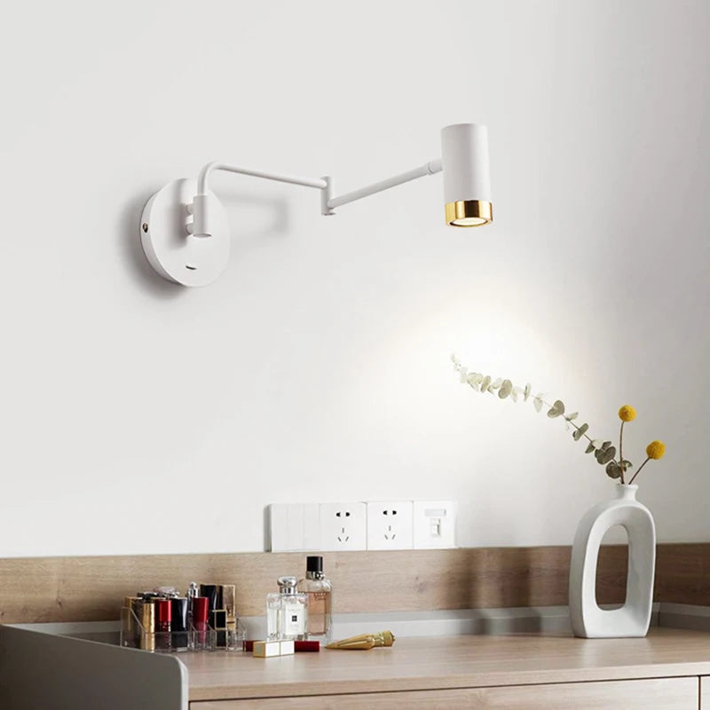 lampe de chevet moderne télescopique design créatif minimaliste