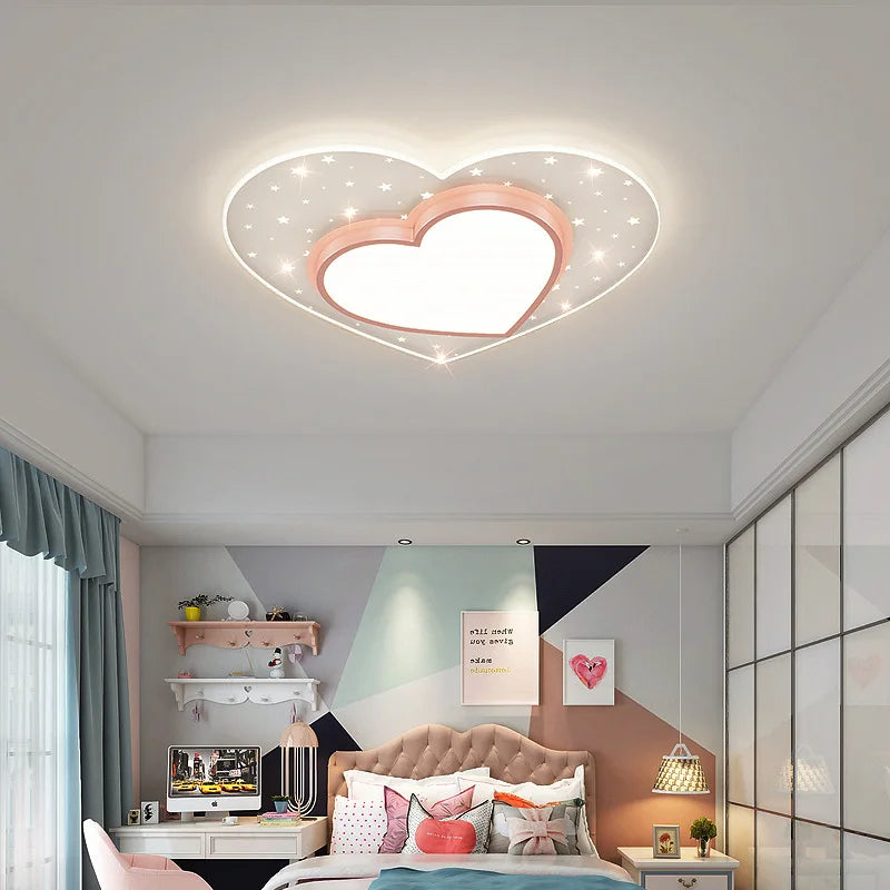 plafonnier ciel étoilé pour chambre d'enfant décoration nordique chaleureuse