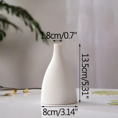 vase en céramique moderne pour fleurs séchées décoration artisanale