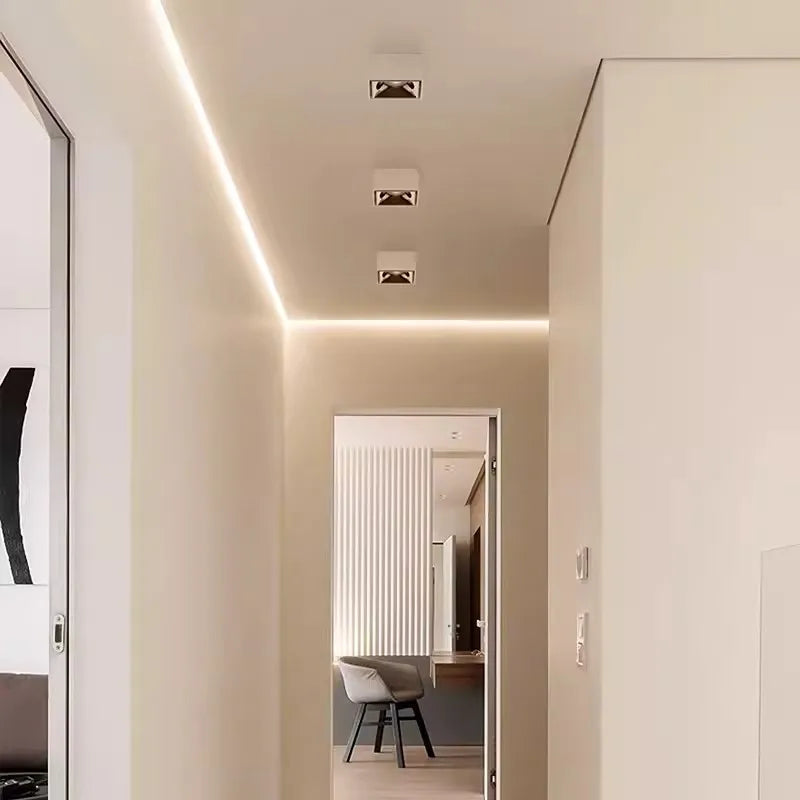 carré dimmable encastré led spots pour hôtel bureau maison