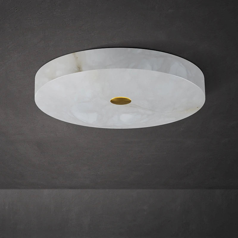 plafonnier circulaire en marbre luminaire nordique de luxe