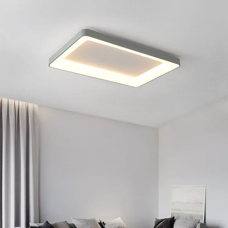 plafonnier led simple rectangulaire pour intérieur moderne