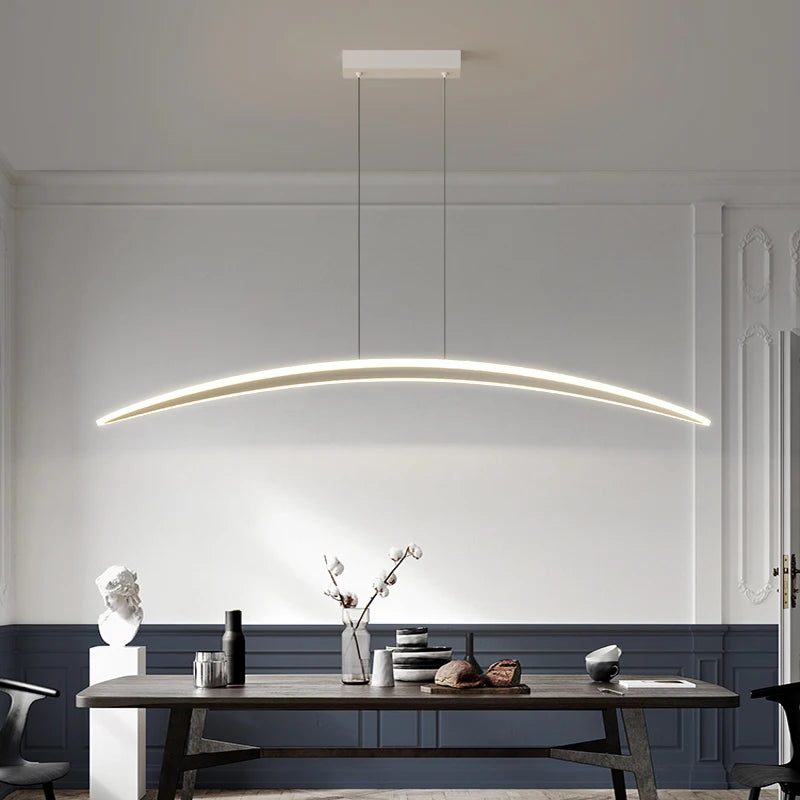 suspension led moderne pour espace contemporain et minimaliste