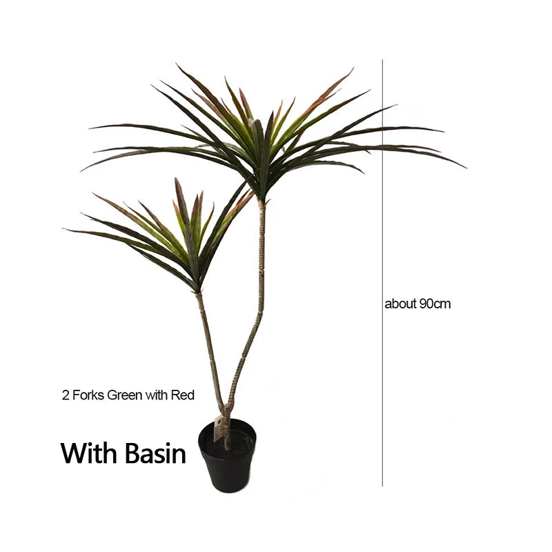 plantes artificielles dracaena pour décoration intérieure tropicale