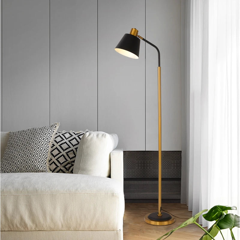 lampadaire nordique créatif avec interrupteur à pied décoratif