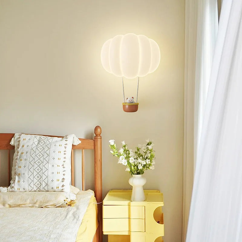 applique murale romantique forme ballon air chaud lampe décorative intérieure