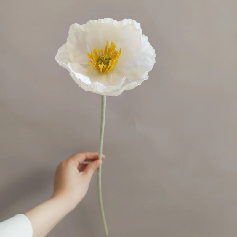 branche de fleurs artificielles pavot pour décoration et bricolage