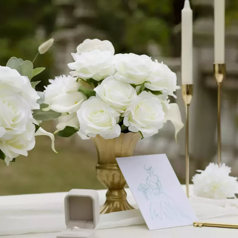 rose artificielle en soie pour décoration de mariage et événements