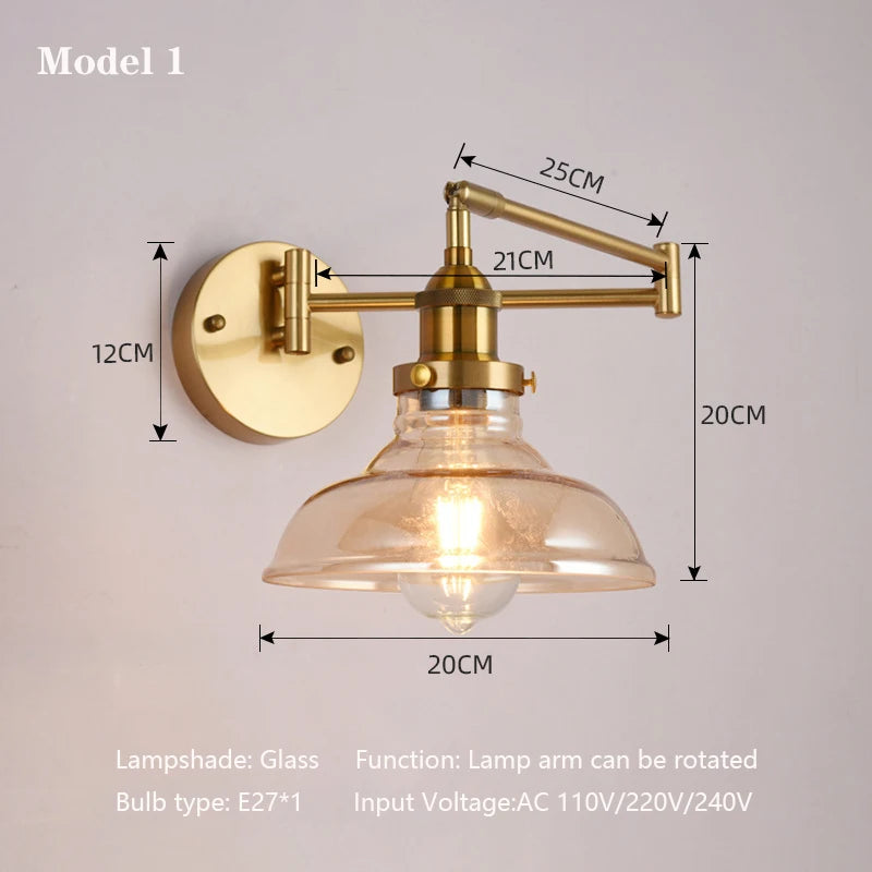 applique murale led pliable écologique avec bras réglable moderne