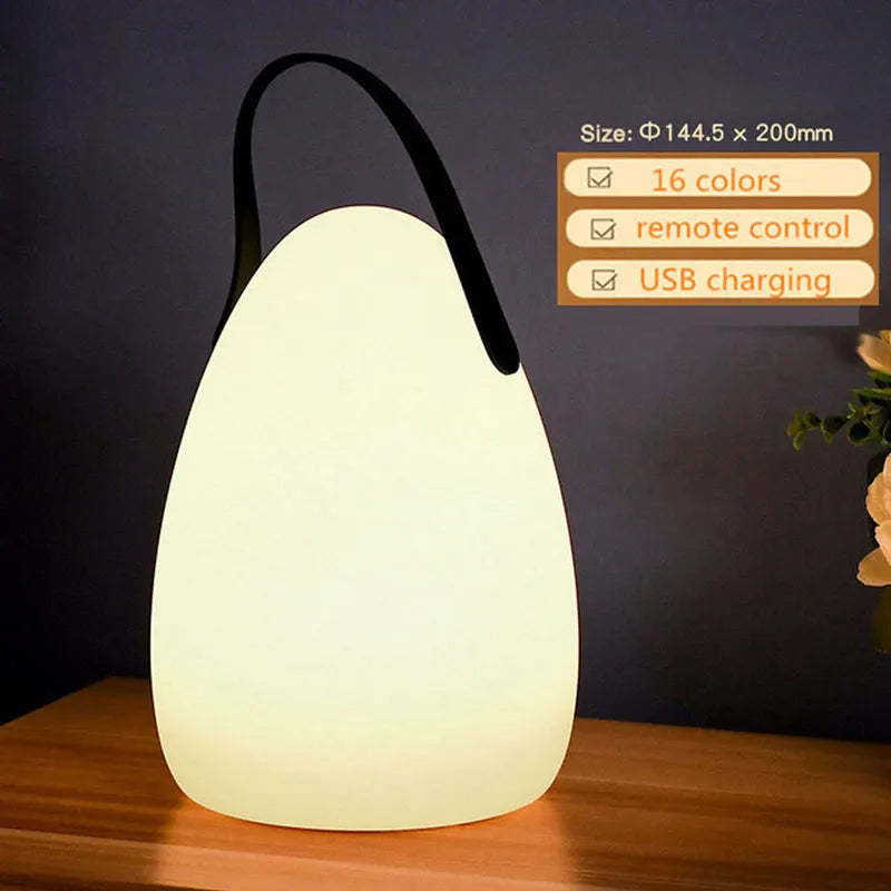 lampe de table extérieure sans fil avec télécommande intelligente