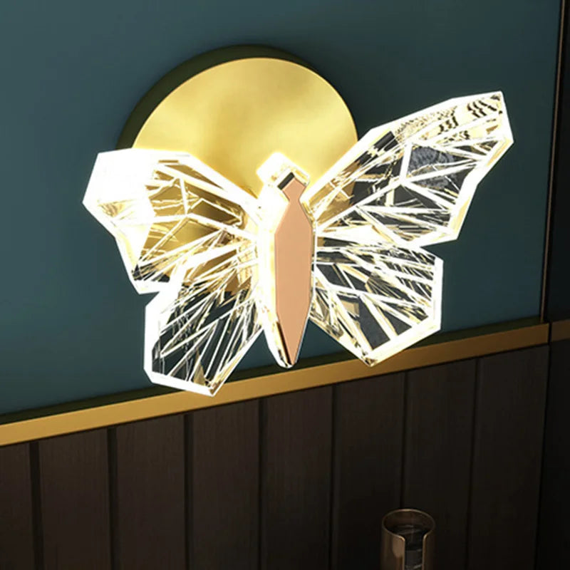 applique murale led papillon pour décoration intérieure moderne