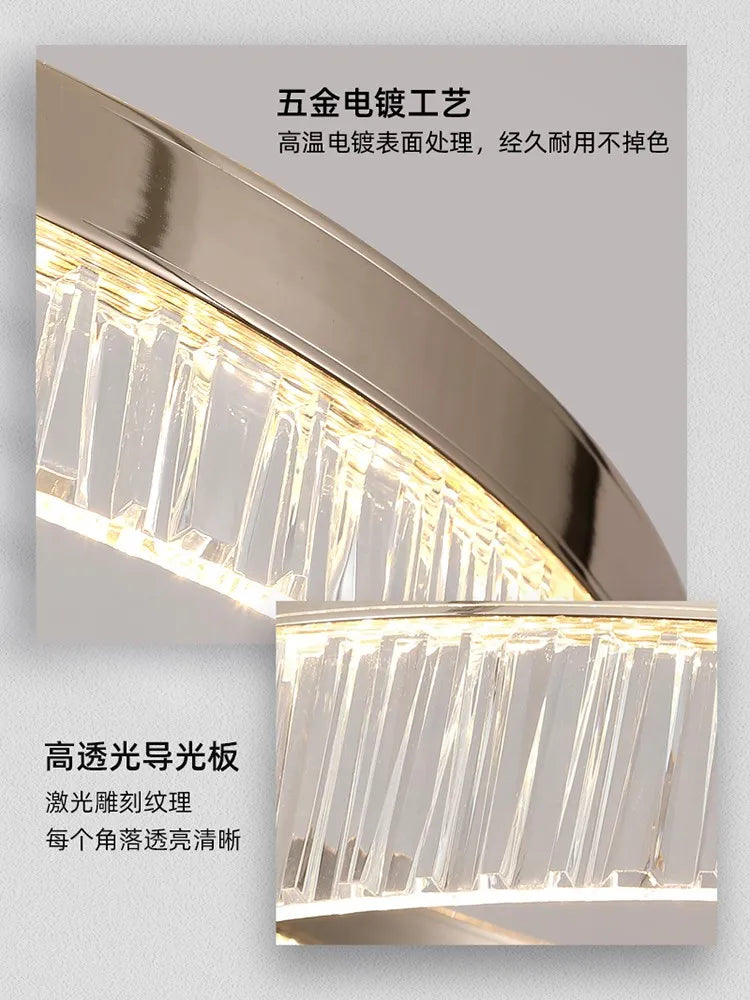 lustre led moderne 2023 en aluminium pour éclairage de luxe