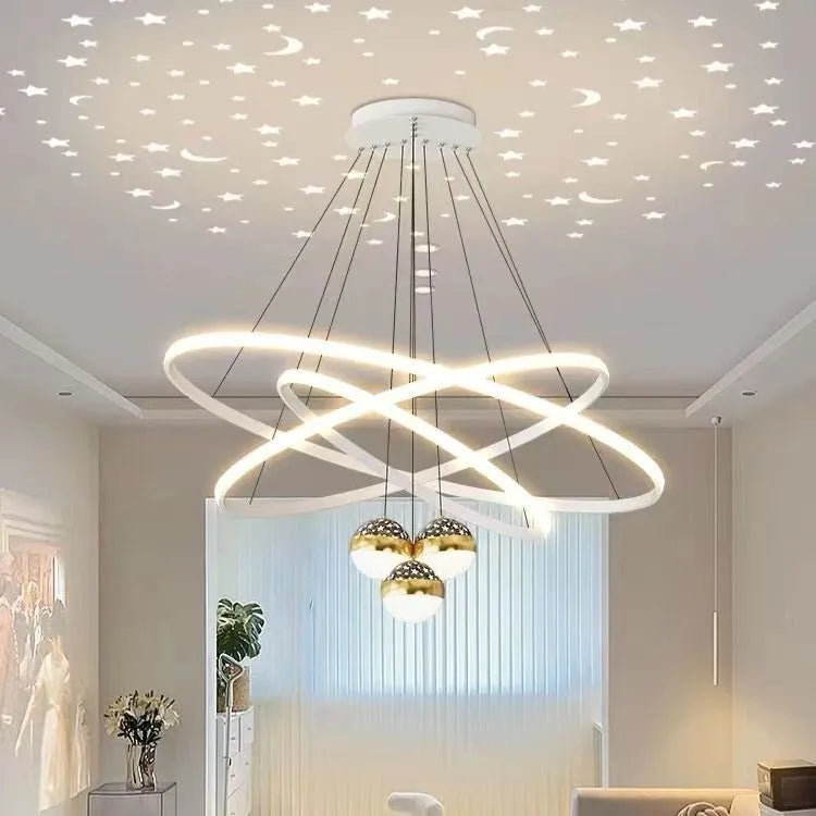 suspension design ronde en led pour décoration moderne