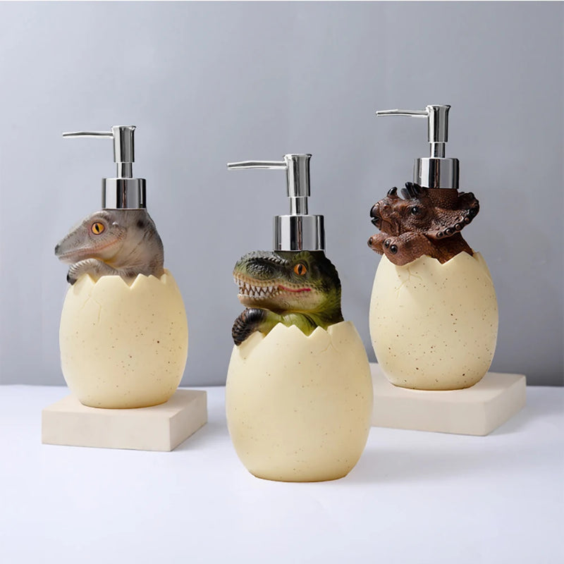 distributeur de savon dinosaure pour lavage des mains