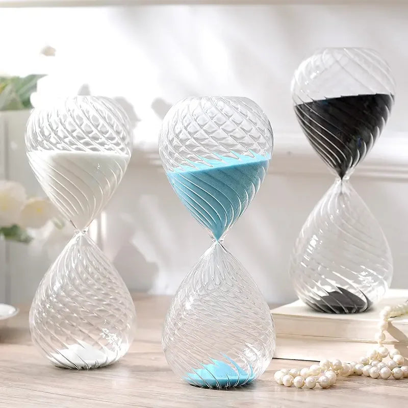 nouveau sablier en verre multicolore pour décoration et cadeau enfants