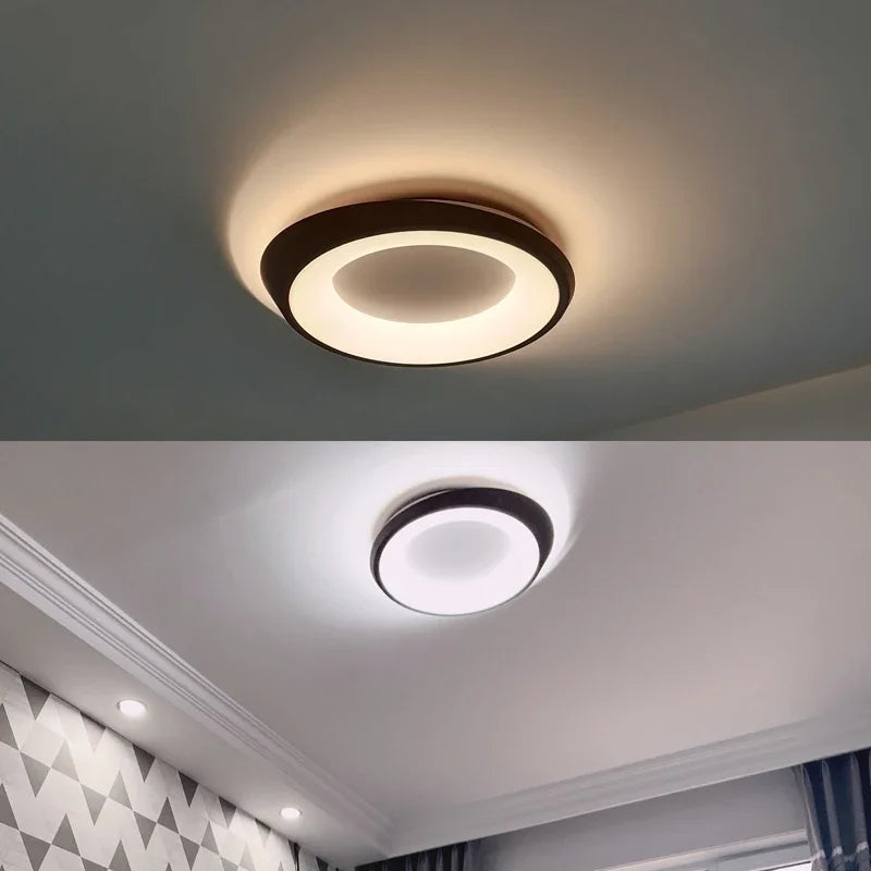 plafonnier led rond style nordique pour intérieur moderne