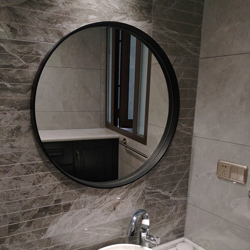 miroirs décoratifs ronds adhésifs pour salle de bain et décoration murale