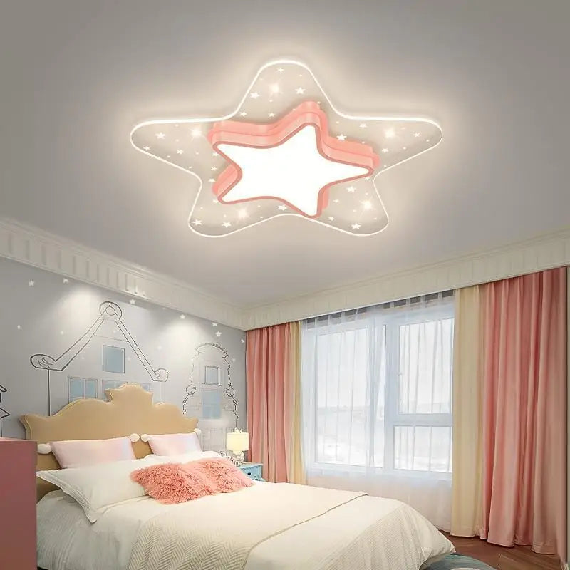 plafonnier ciel étoilé pour chambre d'enfant décoration nordique chaleureuse