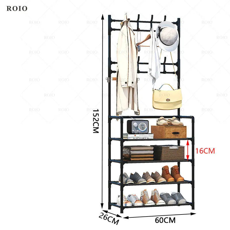 étagère à chaussures porte-manteau et organisateur de vêtements