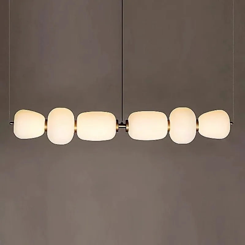 lustre en verre minimaliste moderne pour espaces créatifs et bars