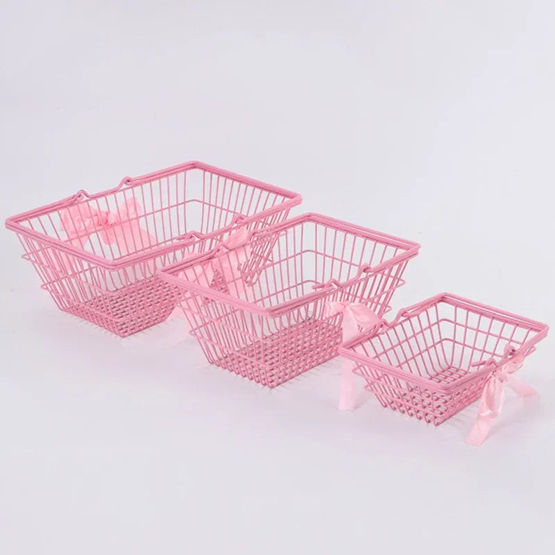 mini panier en fer pour rangement bijoux et cosmétiques