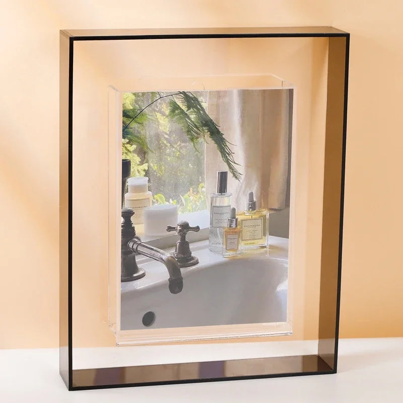 cadre photo acrylique transparent support décoration intérieure bureau