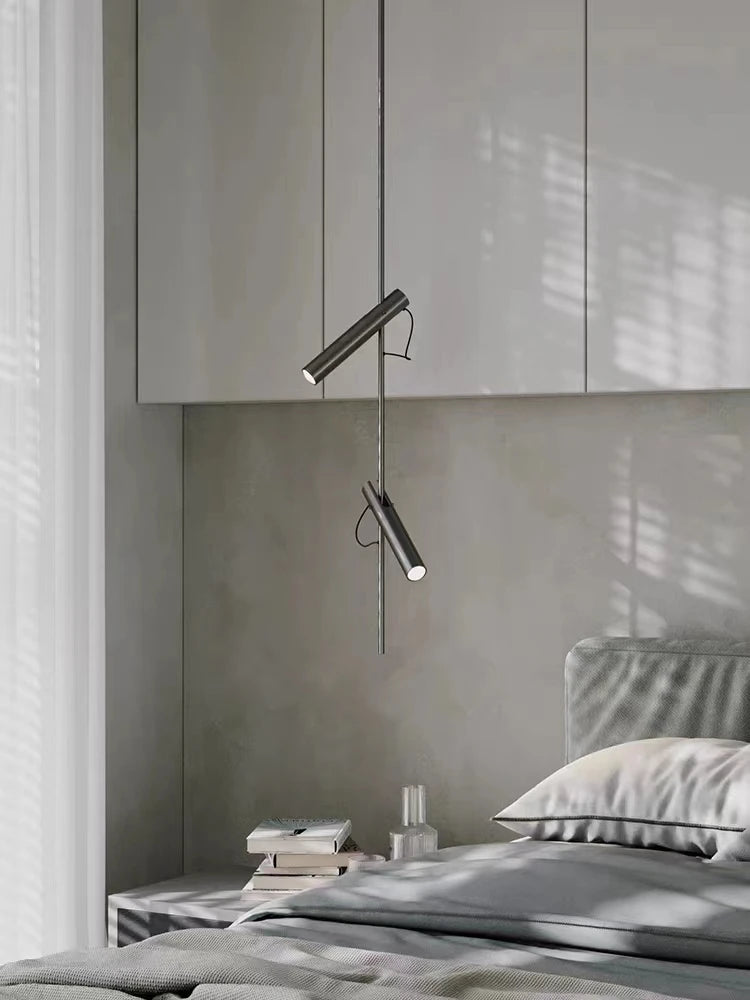 lustre haut de gamme rotatif avec projecteur d'ambiance réglable