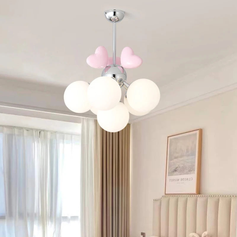 lustre moderne pour chambre d'enfant style princesse chaleureux