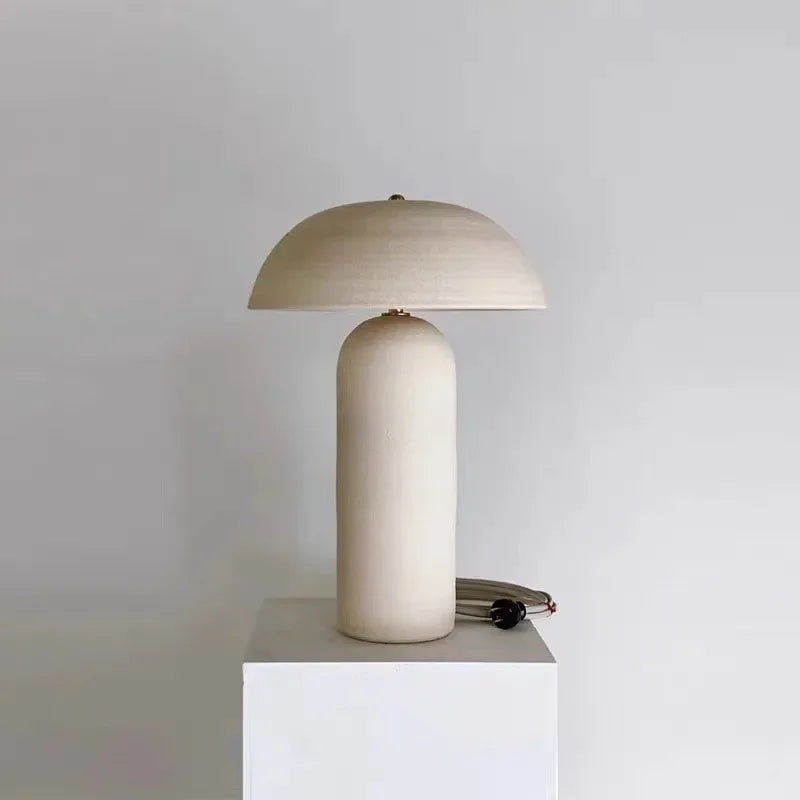 lampe rétro en céramique design créatif style champignon décoratif