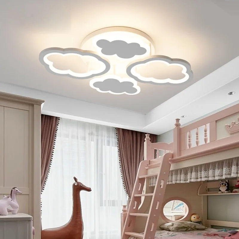 lustre moderne nuage lumière dessin animé créatif décoration éclairage intérieur