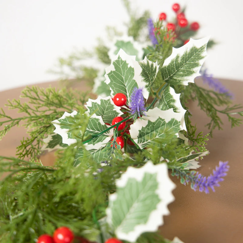 plantes artificielles pour décoration de Noël guirlande suspendue festive