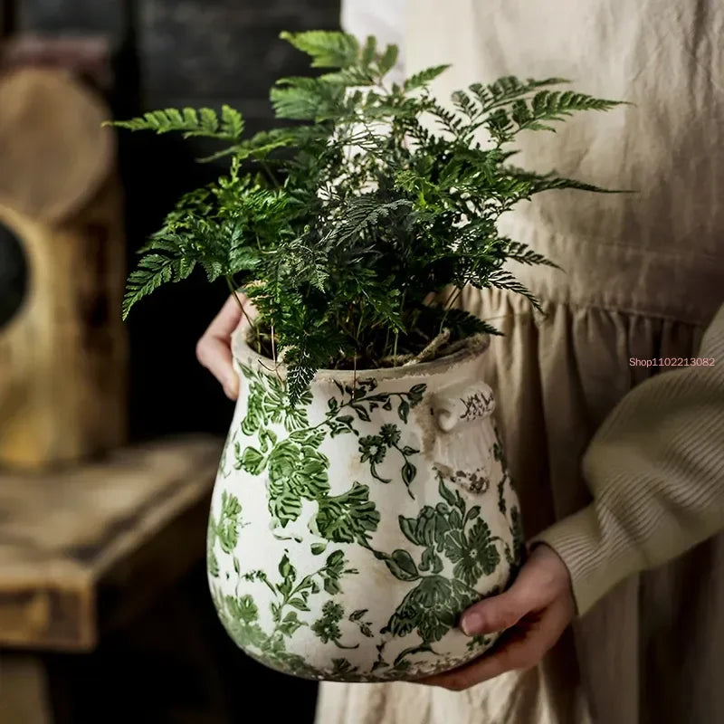 pots de fleurs en céramique rétro pour plantes et orchidées