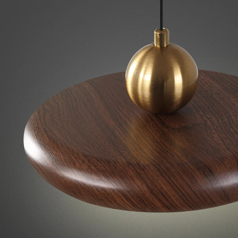 lustre en fer imitation grain de bois luminaire suspendu variable