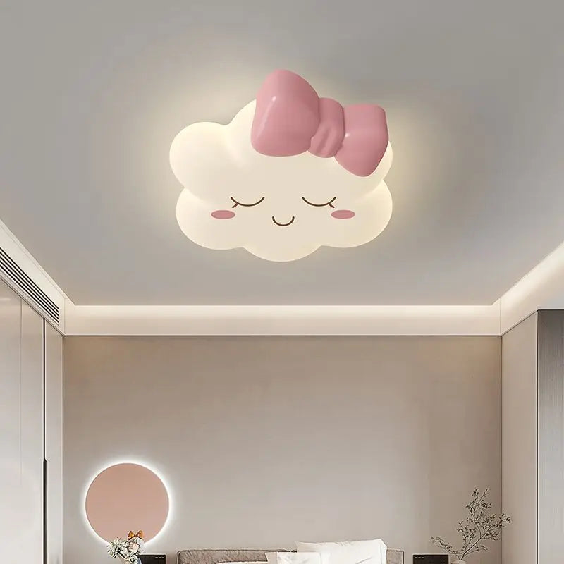 plafonnier romantique pour chambre d enfant avec nœud élégant