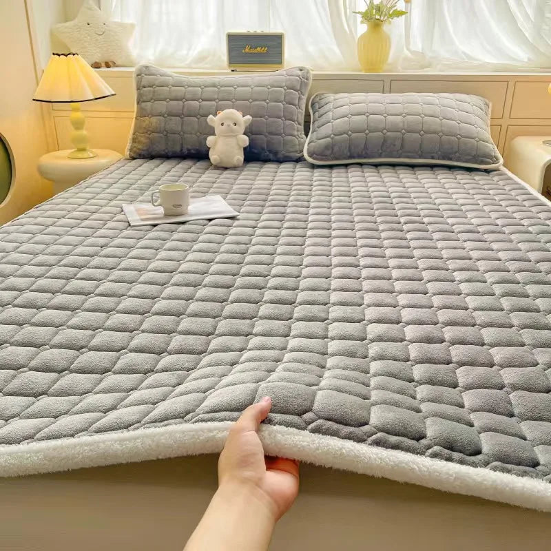 surmatelas en velours chaud épais pour un confort optimal