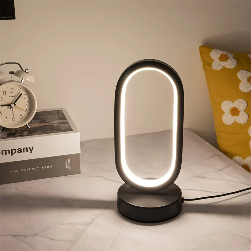 lampe à poser led en forme de u pour éclairage décoratif