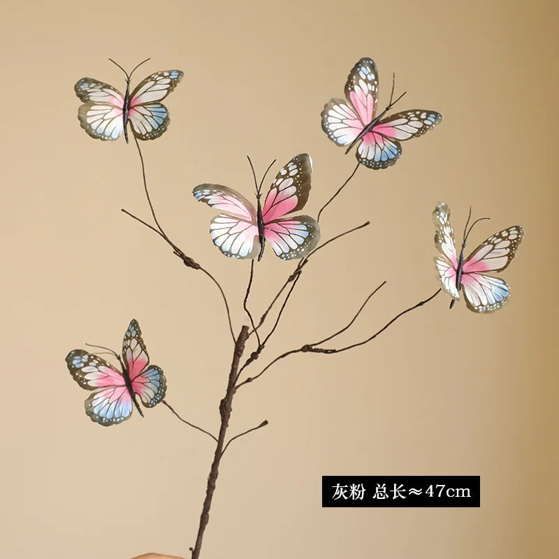 branche de fleur de papillon artificielle pour décoration créative et mariage