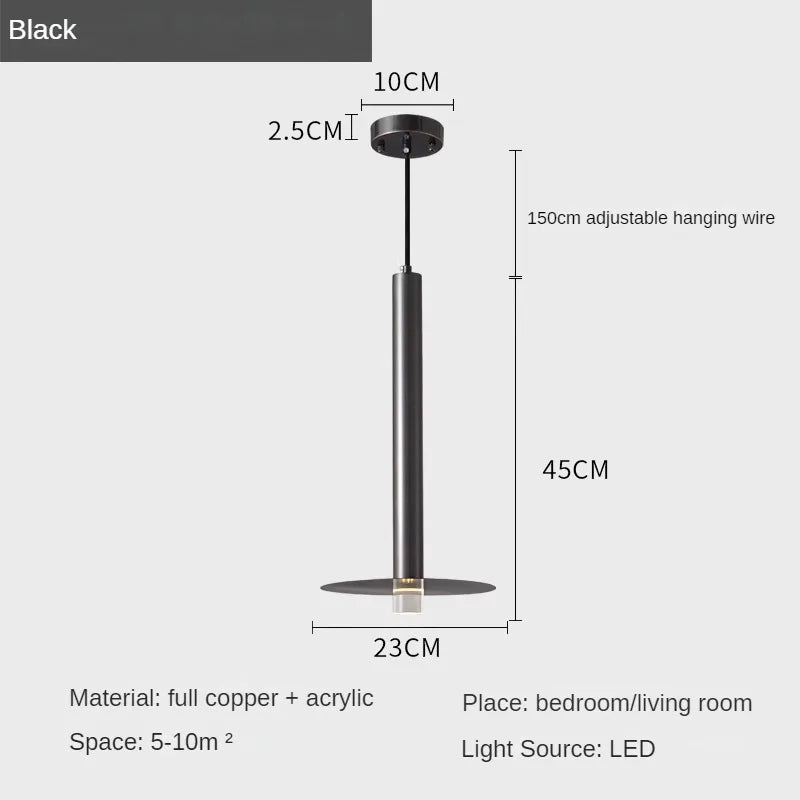 lustre moderne minimaliste créatif pour table bar long