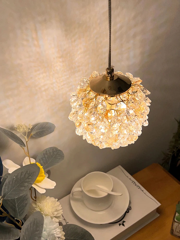 lampe suspendue moderne en cristal avec cordon réglable livraison directe