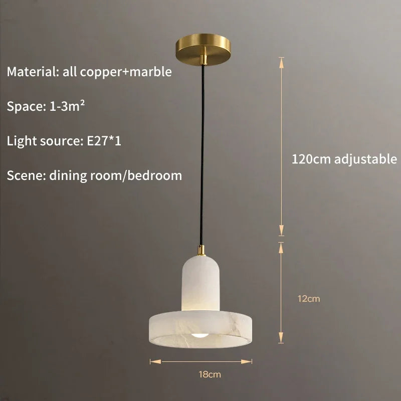 suspension moderne en marbre naturel pour décoration intérieure