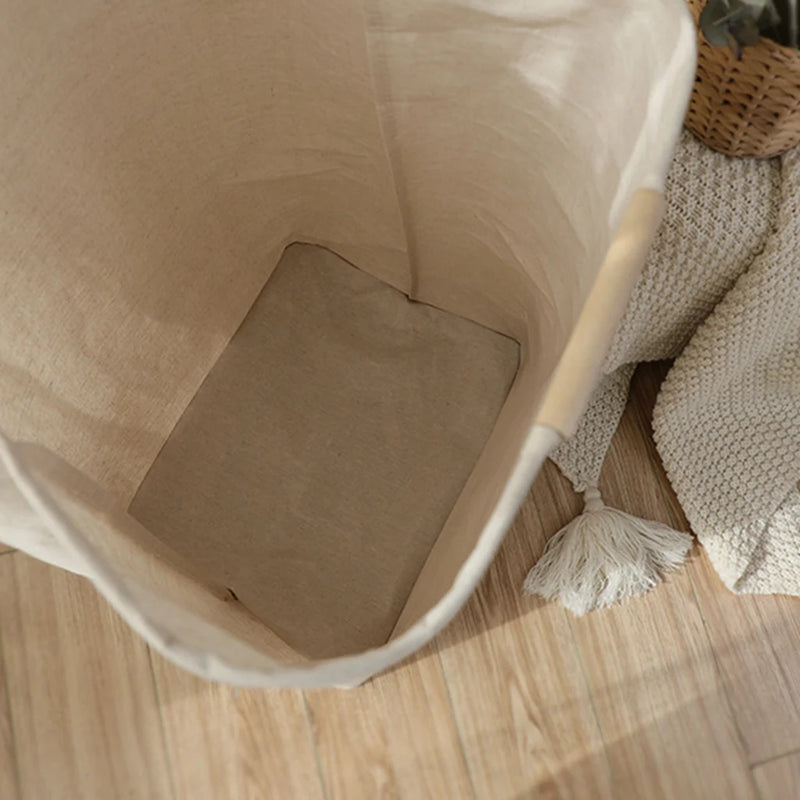 panier à linge pliable en coton et lin grande capacité étanche