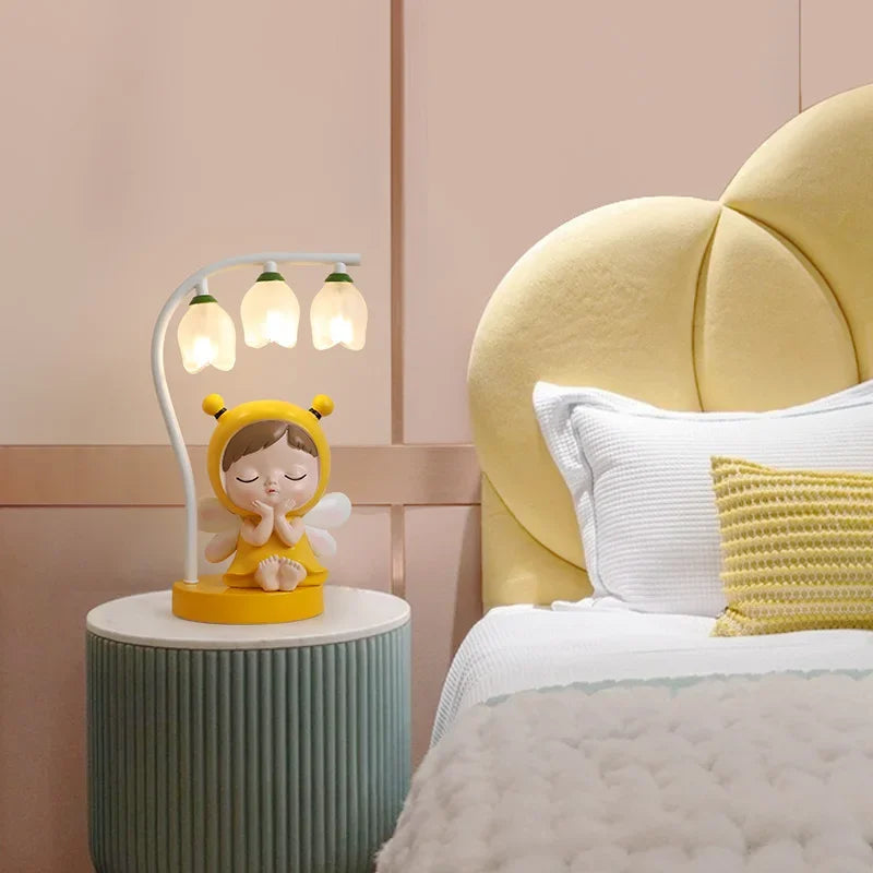 lampe de bureau pour enfants dessin animé lapin princesse mignon