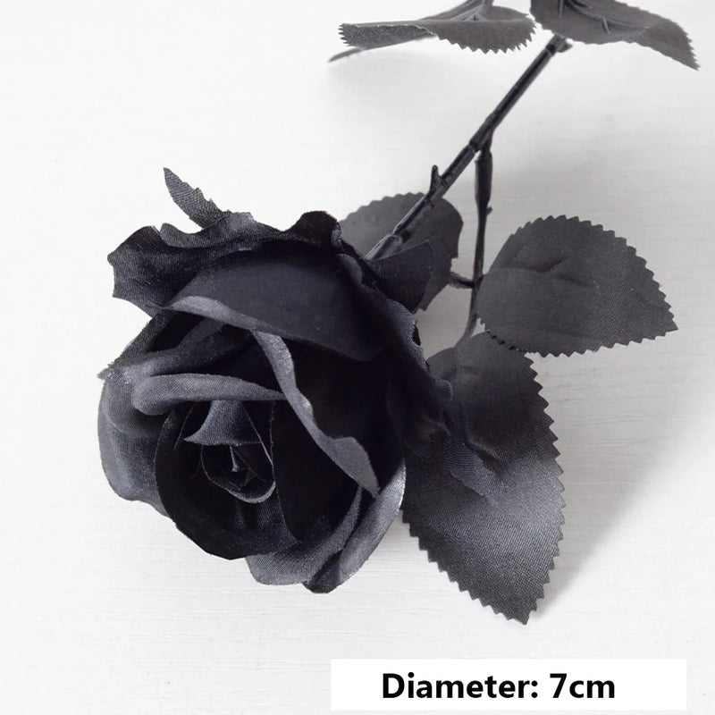 roses artificielles gothiques pour décorations dHalloween mariage fête