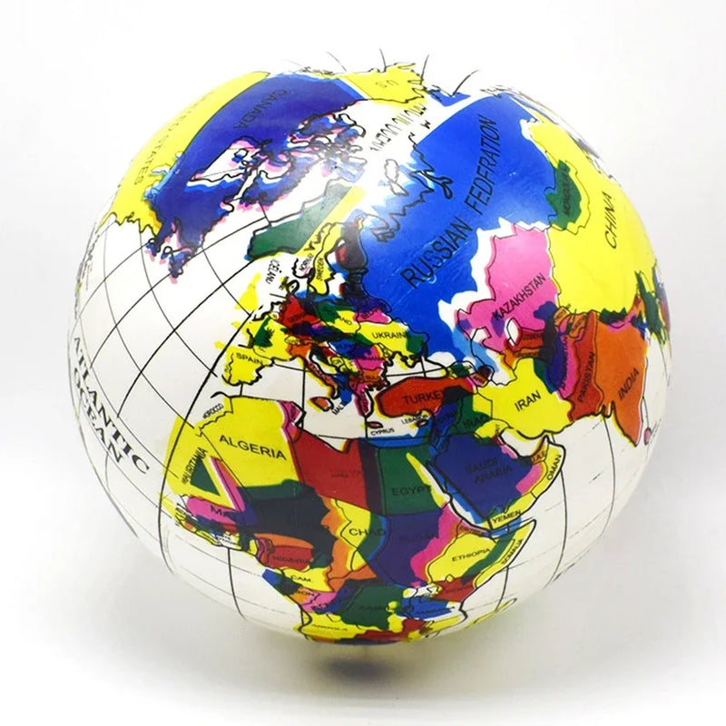 globe terrestre gonflable en pvc pour apprendre en s'amusant