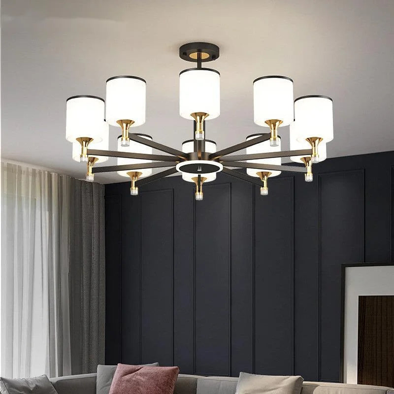 lustre moderne en led pour décoration intérieure élégante et luxueuse