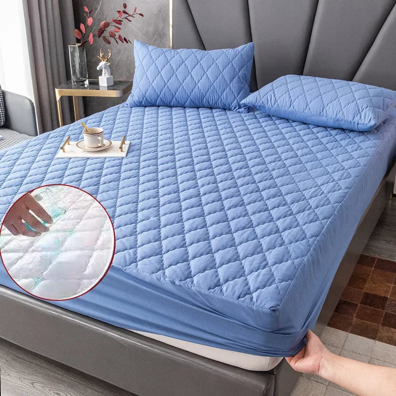 protege matelas imperméable antidérapant pour lit simple double queen king