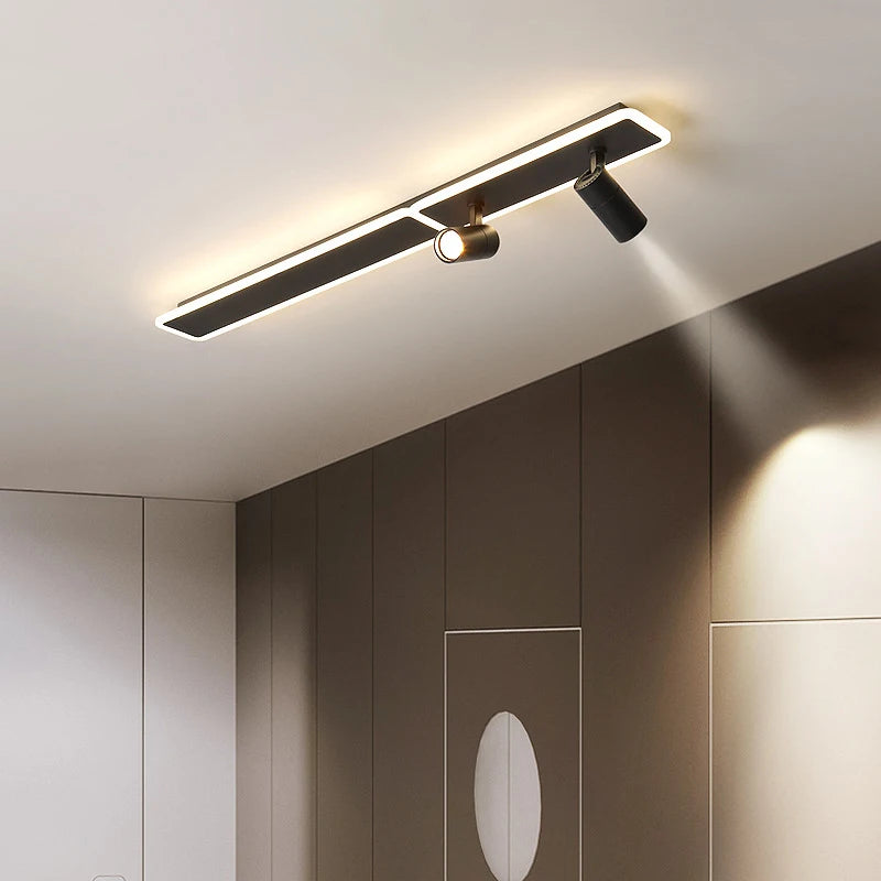 plafonnier led moderne avec projecteur pour intérieur décoratif